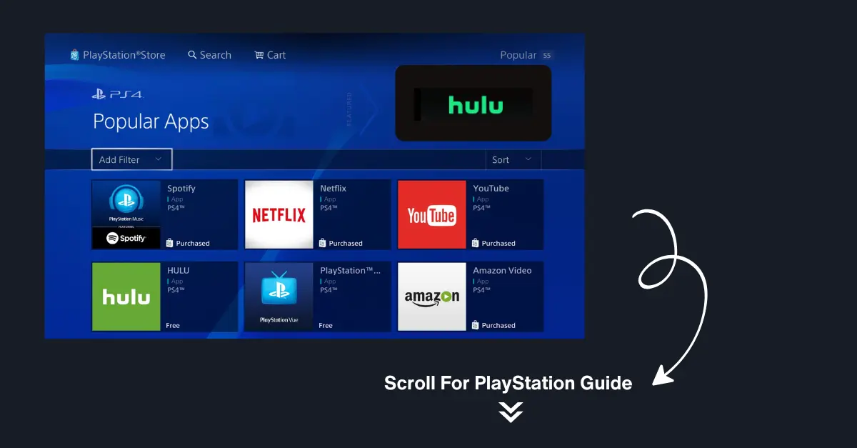 Activate Hulu on PlayStation